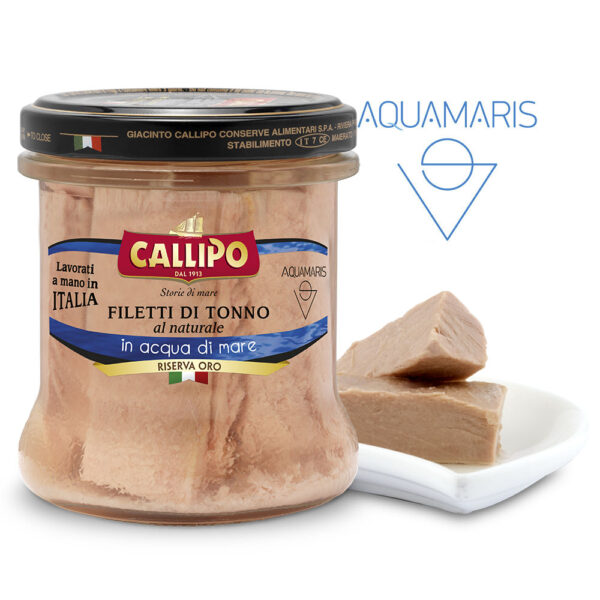 FILETTI DI TONNO IN ACQUA DI MARE 150GR &ndash; CALLIPO