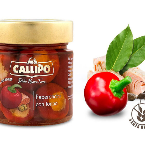 PEPERONCINI RIPIENI DI TONNO 225GR – CALLIPO