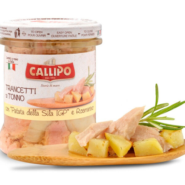 TRANCETTI DI TONNO CON PATATA DELLA SILA 170GR – CALLIPO