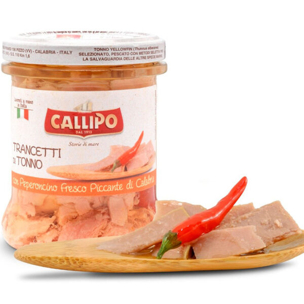 TRANCETTI DI TONNO CON PEPERONCINO 170GR – CALLIPO